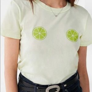 Urban Outfitters: Truly Madly Deeply Lime T-shirt